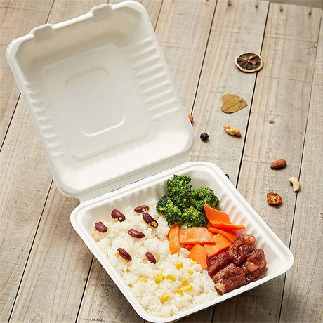 Wholesale Compostable 8 Inch Sugarcane Takeout Food Container from China  manufacturer - Sumkoka